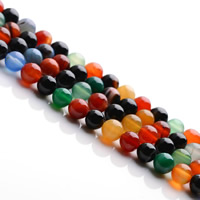 Natural Rainbow Agate Beads Round Approx 1mm Sold Per Approx 15.5 Inch Strand