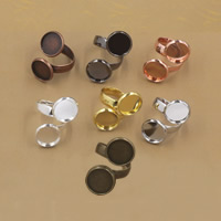 Moldura de bronze para base de anel, cobre, Roda plana, banhado, Diâmetro interno diferente para escolha, Mais cores pare escolha, níquel, chumbo e cádmio livre, 10-12mm, tamanho:6-9, 20PCs/Bag, vendido por Bag