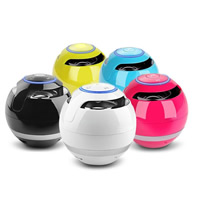 Bocina Bluetooth, Plástico, Esférico, más colores para la opción, Vendido por UD