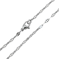 Stainless Steel Chain Ogrlica, Nehrđajući čelik, izvorna boja, 4.50x2.50x0.50mm, Dužina Približno 18 inčni, 5pramenovi/Lot, Prodano By Lot