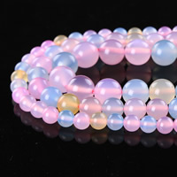 Morganite Kraal, Ronde, natuurlijk, verschillende grootte voor keus, Grade AAA, Per verkocht Ca 15 inch Strand