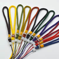 Fashion Ketting Cord, Polyester, met Hars, meer kleuren voor de keuze, 150mm, Verkocht door PC