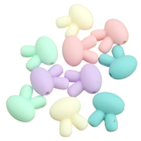 Beads silicone, Coniglio, Approvazione FDA, nessuno, 15x18x10.50mm, Foro:Appross. 2mm, 100PC/borsa, Venduto da borsa