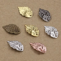 Brass Jewelry Pendants Leaf plated nickel lead & cadmium free Approx 1.5mm Sold By Bag