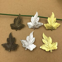 Brass Jewelry Pendants Leaf plated nickel lead & cadmium free Approx 1.5mm Sold By Bag