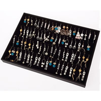 Velvet Earring Display Cardboard with Velveteen nickel lead & cadmium free Sold By PC