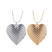 Floating Locket Necklace Zinc Alloy with 1.96 lnch extender chain Heart plated ball chain & for woman nickel lead & cadmium free Sold Per Approx 17.7 Inch Strand