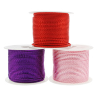 Nylon Koord, met kunststof spoel, meer kleuren voor de keuze, 2mm, Ca 50m/spool, Verkocht door spool