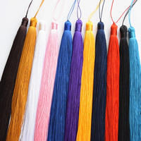 Dekorative Tassel, Polyester, flere farver til valg, 500x14mm, Solgt af PC