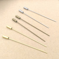 ブラスブローチ, 銅, メッキ, 無色, ニッケル、鉛、カドミウムフリー, 70x1mm, 100パソコン/バッグ, 売り手 バッグ