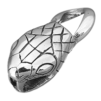 Rostfritt stål armband Finding, ROSTFRITT STÅL, Snake, svärta, 15x34x13mm, Hål:Ca 6x10mm, 10PC/Lot, Säljs av Lot