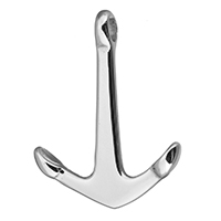 Rustfrit stål smykker Vedhæng, Stainless Steel, Anchor, nautiske mønster, oprindelige farve, 23x30x5mm, Hole:Ca. 3mm, 10pc'er/Lot, Solgt af Lot