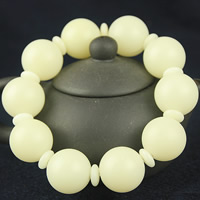 Wrist Mala White Bodhi Root Round Unisex Sold Per Approx 7 Inch Strand