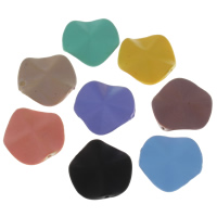 Opaque Acrylic Beads rubberized & solid color Approx 1mm Sold By Bag