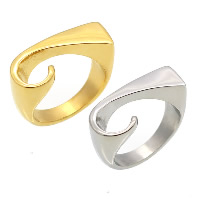 Unisex-Finger-Ring, Edelstahl, plattiert, verschiedene Größen vorhanden, keine, 10x22mm, verkauft von PC