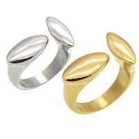 Edelstahl Manschette Fingerring, plattiert, unisex & verschiedene Größen vorhanden, keine, 5x13mm, 7x15mm, 4mm, verkauft von PC