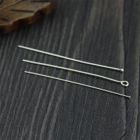 925 Sterling Silver eyepin, eri tyylejä valinta, 50PC/erä, Myymät erä