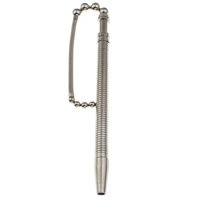 Fingerere Pen, Zinc Alloy, platin farve forgyldt, bly & cadmium fri, 135x10mmm, Solgt af PC