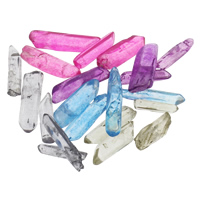 Šperky korálky přírodní křemenné, Přírodní Quartz, bez otvoru, více barev na výběr, 6x15-7x29mm, 5PC/Bag, Prodáno By Bag