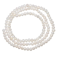 Krumpir Kulturan Slatkovodni Pearl perle, prirodan, bijel, ocjena AA, 2-3mm, Rupa:Približno 0.8mm, Prodano Per Približno 15 inčni Strand