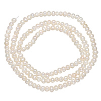 Krumpir Kulturan Slatkovodni Pearl perle, prirodan, bijel, 2.5-3.5mm, Rupa:Približno 0.5mm, Prodano Per 14.5 inčni Strand