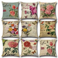 Cushion Cover Cotton Fabric Square & with letter pattern Sold By PC