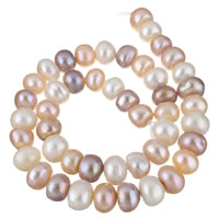 Krumpir Kulturan Slatkovodni Pearl perle, prirodan, 10-11mm, Rupa:Približno 0.8mm, Prodano Per Približno 15.7 inčni Strand