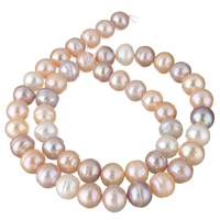 Krumpir Kulturan Slatkovodni Pearl perle, prirodan, 9-10mm, Rupa:Približno 0.8mm, Prodano Per Približno 15.3 inčni Strand