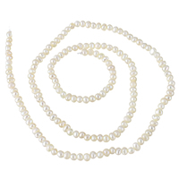 Keishi kultivované sladkovodní perle, Sladkovodní Pearl, přírodní, bílý, 2.5-3mm, Prodáno za Cca 15 inch Strand