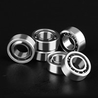 Finger Hand Fidget Spinner Gyűrűs golyóscsapágyak, Stainless Steel, Rondelle, az eredeti szín, 12.7x4.762mm, Lyuk:Kb 6.35mm, Által értékesített PC