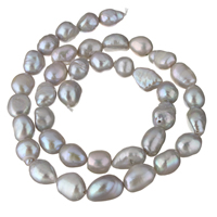 Perles de culture d'eau douce Keishi, perle d'eau douce cultivée, baroque, gris, 8-9mm, Trou:Environ 0.8mm, Vendu par Environ 15.5 pouce brin