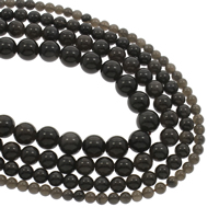 Ice Obsidian Bead, Runde, forskellig størrelse for valg, Hole:Ca. 1mm, Solgt Per Ca. 15.5 inch Strand