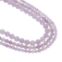 Purple Chalcedony, Runde, naturlig, forskellig størrelse for valg, Hole:Ca. 1mm, Solgt Per Ca. 15.5 inch Strand