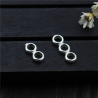 925 Sterling Silver Spacer Bar, olika storlek för val, Hål:Ca 3.7mm, 20PC/Lot, Säljs av Lot