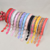 Terylen Band, Polyester, Schmetterling, einzelseitig, gemischte Farben, 15mm, 10PCs/Menge, 20WerftenHof/PC, verkauft von Menge