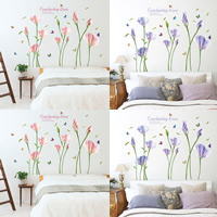 Wall Stickers, PVC-plast, Blomma, vidhäftande & med bokstaven mönster & vattentät, fler färger för val, 1310x1020mm, Säljs av PC