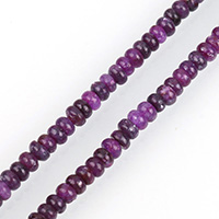 Lila lítiumkő Üveggyöngy, Rondelle, természetes, 2.50x4.50mm, Lyuk:Kb 0.5mm, Hossz Kb 16 inch, 3Strands/Lot, Kb 160PC-k/Strand, Által értékesített Lot