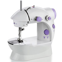 Plastic Mini Sewing Machine with Iron white Sold By PC