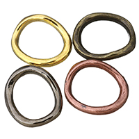 Zink Alloy Länka ring, plated, fler färger för val, nickel, bly och kadmium gratis, 18x21x3mm, Innerdiameter:Ca 12x15mm, 100PC/Lot, Säljs av Lot