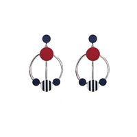 Zinc Alloy Drop Earring stainless steel post pin platinum color plated lead & cadmium free Sold By Pair