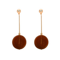 Resin Earring Zinc Alloy with Resin stainless steel post pin gold color plated lead & cadmium free Sold By Pair