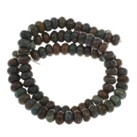 Jasper Kambaba Bead, Rondelle, 7.5x4.5mm-8.5x5mm, Hole:Ca. 1mm, Ca. 82pc'er/Strand, Solgt Per Ca. 16 inch Strand