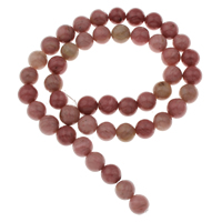 Coirníní Rhodonite, Babhta, méid éagsúla do rogha, Poll:Thart 1mm, Díolta Per Thart 15 Inse Snáithe