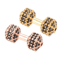 Cubic Zirconia Micro Pave Brass Beads plated micro pave cubic zirconia lead & cadmium free Approx 2-3mm Sold By Bag