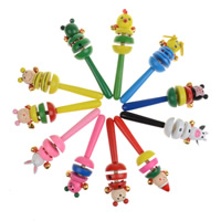 Tokarka Wisząca Rattle Toy, Drewno, z dzwonkiem & dla dzieci & mieszane, 158x60x38mm, sprzedane przez PC