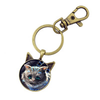 Zinc Alloy Key Clasp Cat antique bronze color plated time gem jewelry & decal lead & cadmium free 93mm Inner Approx 30mm Sold By PC