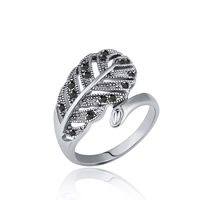 liga de zinco Cuff Ring Finger, cromado de cor platina, Diâmetro interno diferente para escolha & para mulher & com strass, Chumbo e cádmio livre, 19x17mm, vendido por PC