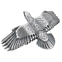 Rostfritt stål armband Finding, ROSTFRITT STÅL, Eagle, svärta, 64x42x8mm, Hål:Ca 11x3mm, 10PC/Lot, Säljs av Lot