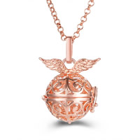 Pregnant Ball Locket Pendant Brass Round plated hollow lead & cadmium free 20mm-30mm Approx 2-4mm Sold By PC