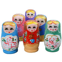 madeira Matryoshka Toy, para crianças, 120x65mm, vendido por PC